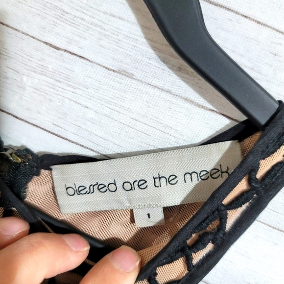 BLESSED ARE THE MEEK BLACK DRESS, SZ XS - Picture 5 of 11